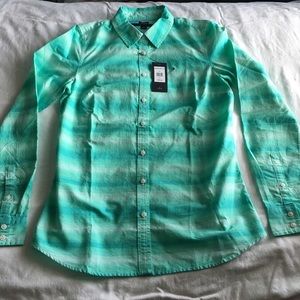 Tommy Hilfiger turquoise button down shirt
